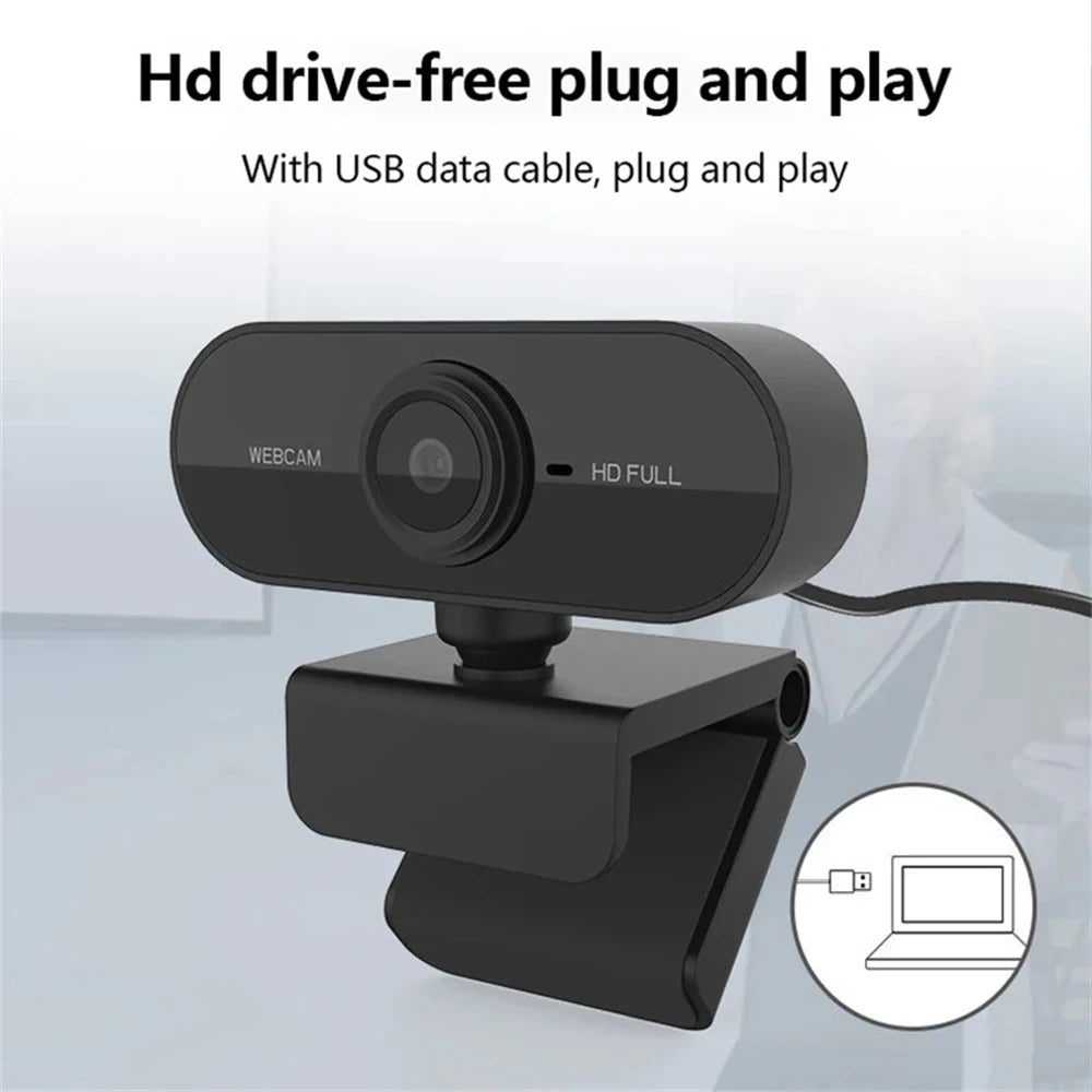 HD USB Webcam with Microphone – 480P to 2K, Desktop & Laptop Camera for YouTube, Skype & Streaming