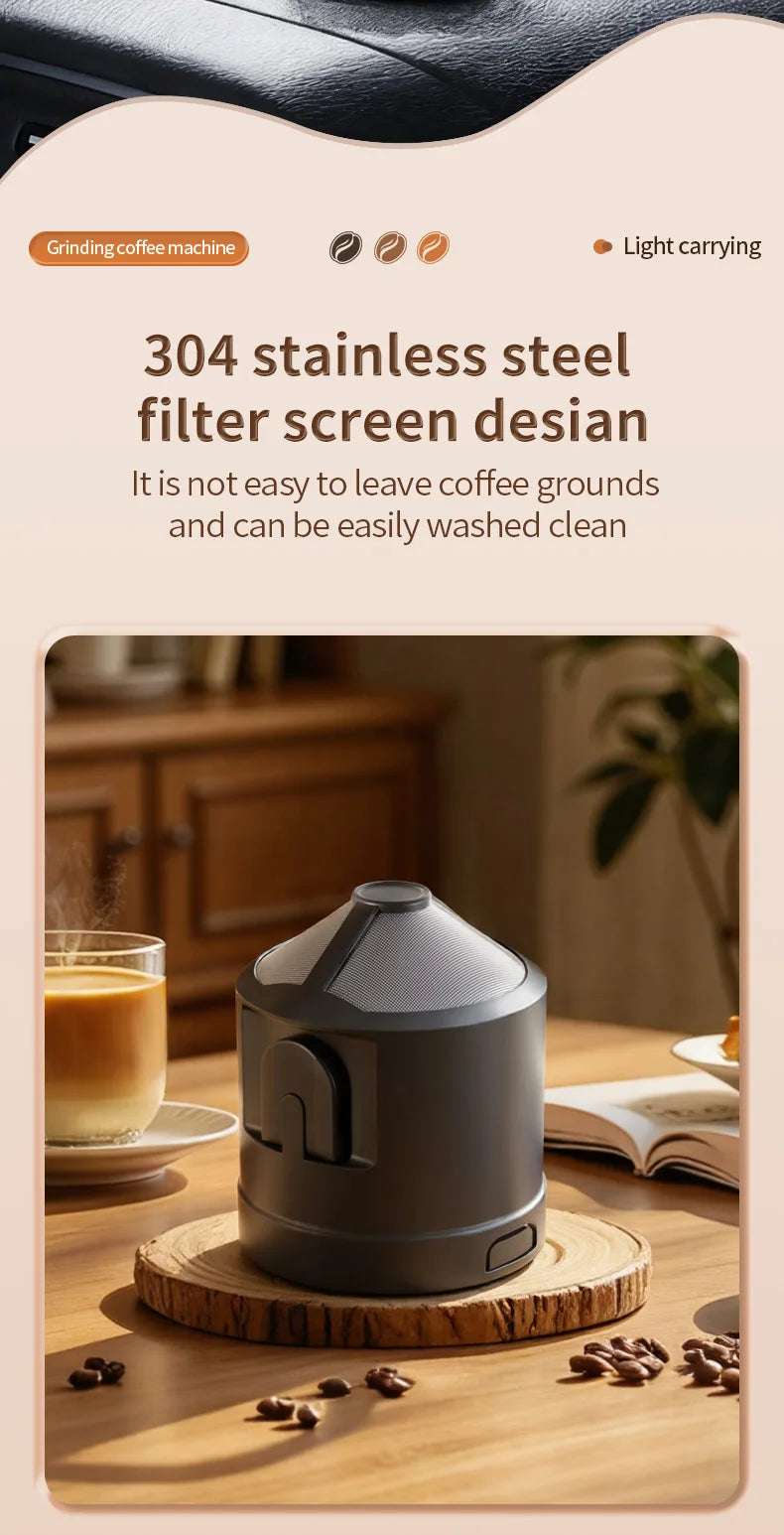3-in-1 Portable Capsule Espresso Coffee Maker – Type-C Rechargeable, Automatic, for Car, Home & Camping