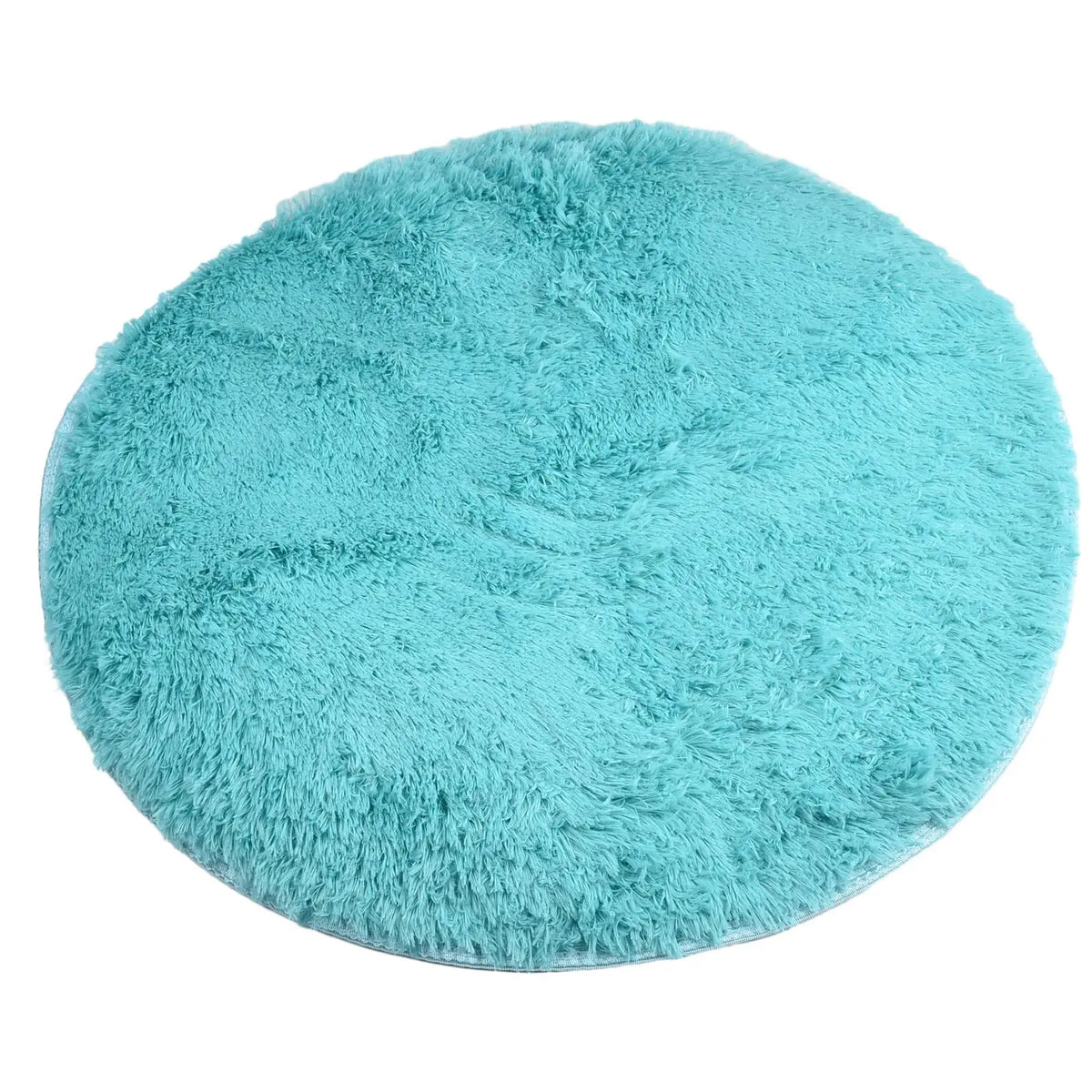Super Soft Shaggy Area Rug – Anti-Slip 4cm Pile Round Rug for Living Room & Bedroom, 12 Colors & 3 Sizes