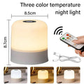 RGB Touch Night Light – Rechargeable Dimmable Table Lamp with Remote for Bedroom & Living Room