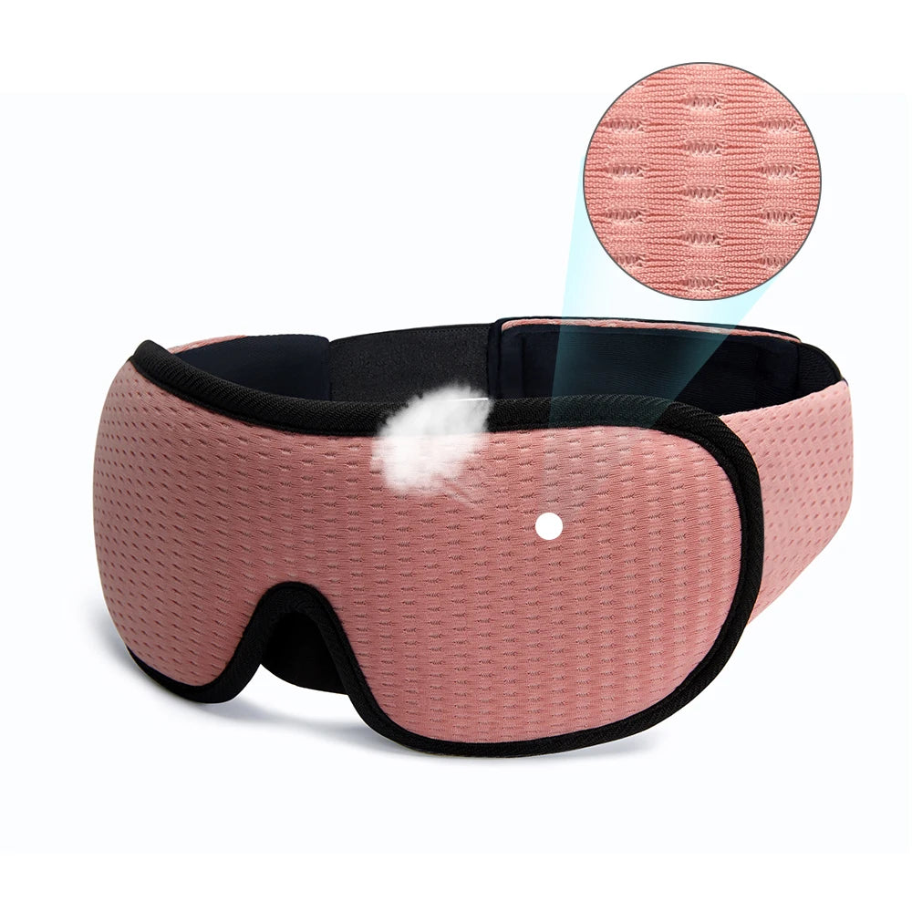 3D Contoured Sleep Mask — Total Blackout Eye Mask for Deep Sleep & Travel