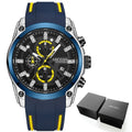 MEGIR Men's Military Sport Watch | Waterproof Luminous Blue Silicone Strap Luxury Wristwatch