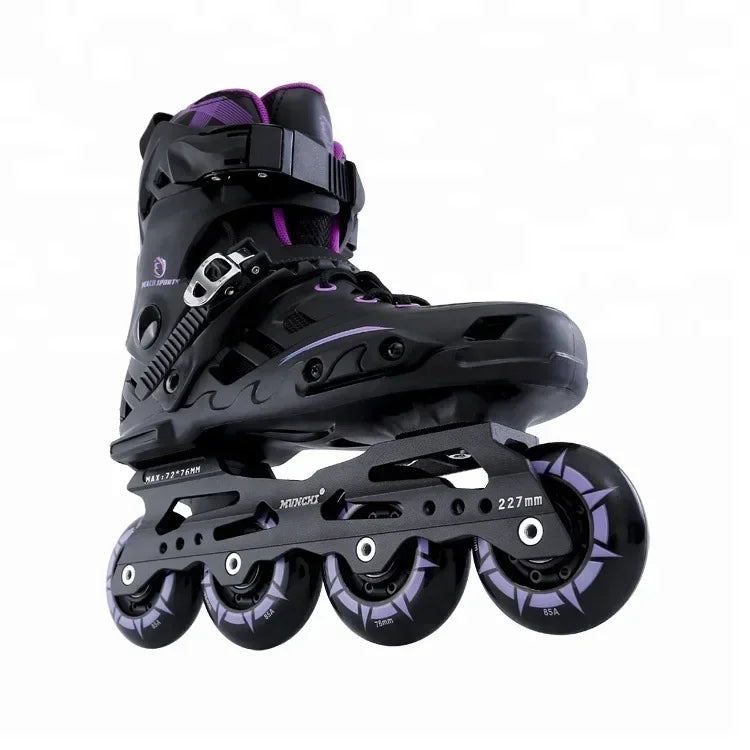 Adult Professional Inline Roller Skates – Single Row Flat Skates for Men & Women