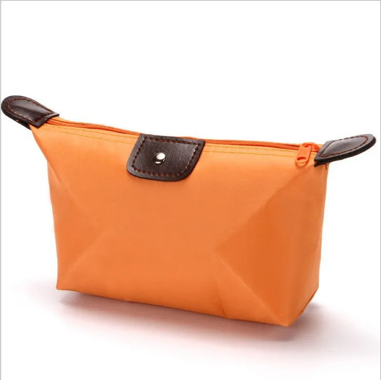 Colorful Waterproof Dumpling Cosmetic Bag – Mini Cute Toiletry Makeup Tote Purse for Women