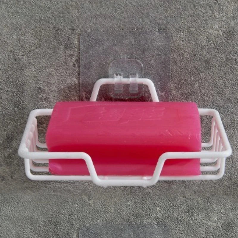Wall-Mounted Stainless Steel Soap Holder — No Drill