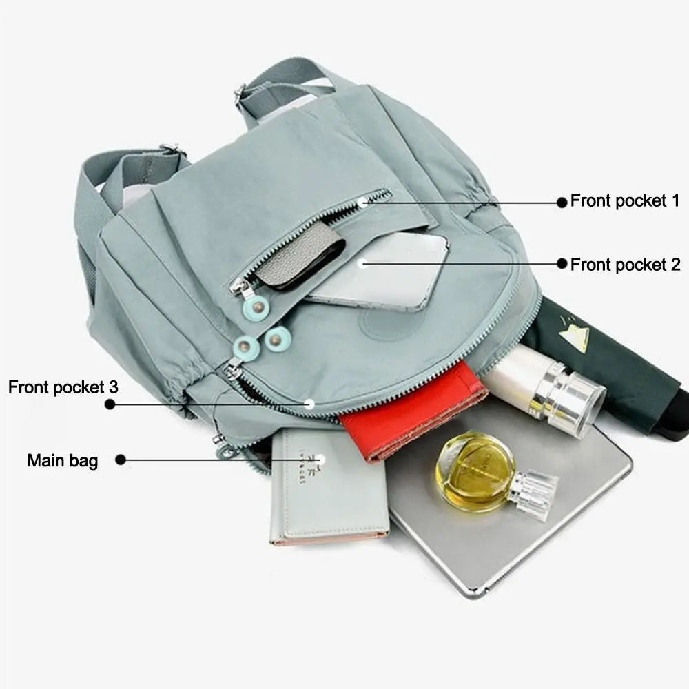 Casual Large Capacity Shoulder Bag Student Waterproof Lightweight Mini Rucksack Wear-resistant Small Backpack Travel
