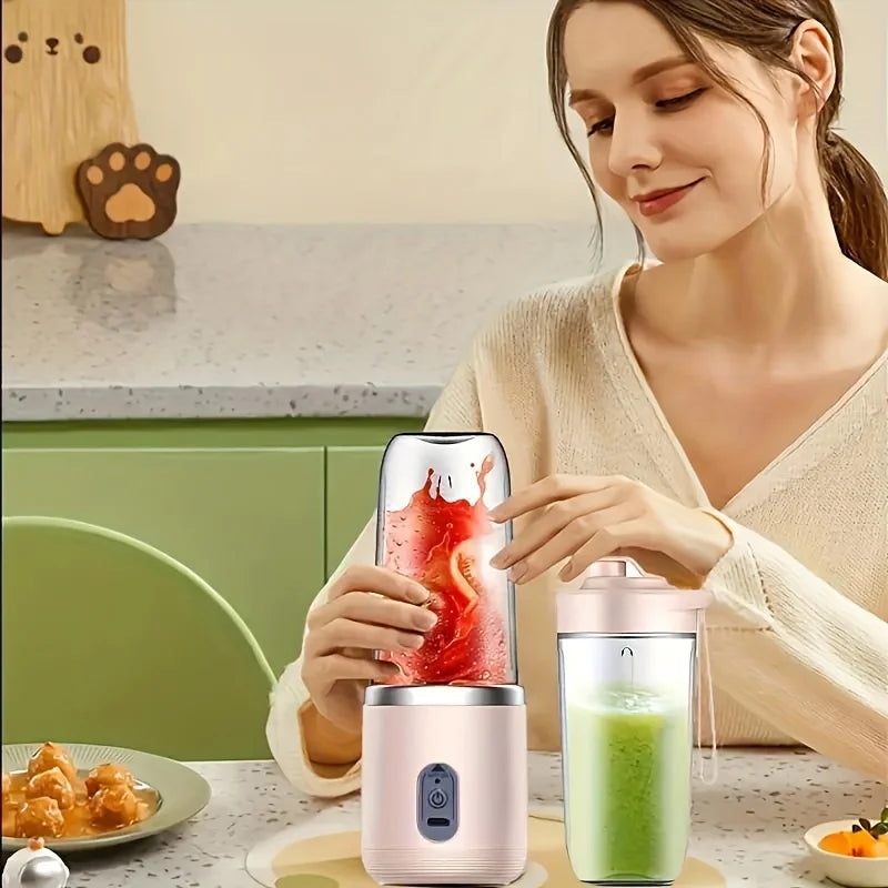 Portable Rechargeable Personal Blender Cup — 400ml Compact Smoothie Maker for Travel, Home & Office