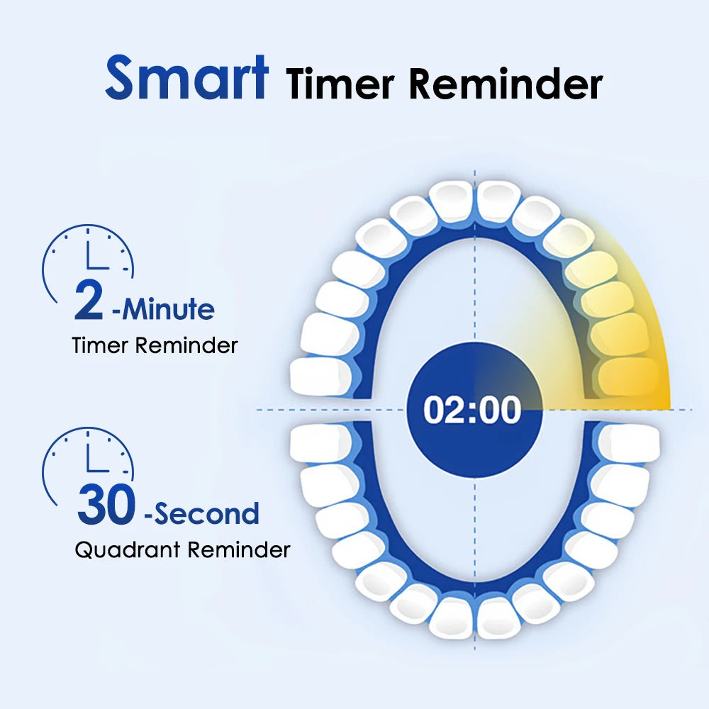 Ms.Dear Rotating Electric Toothbrush – 5 Modes, IP67 Waterproof, 30-Day Battery, 4 Brush Heads