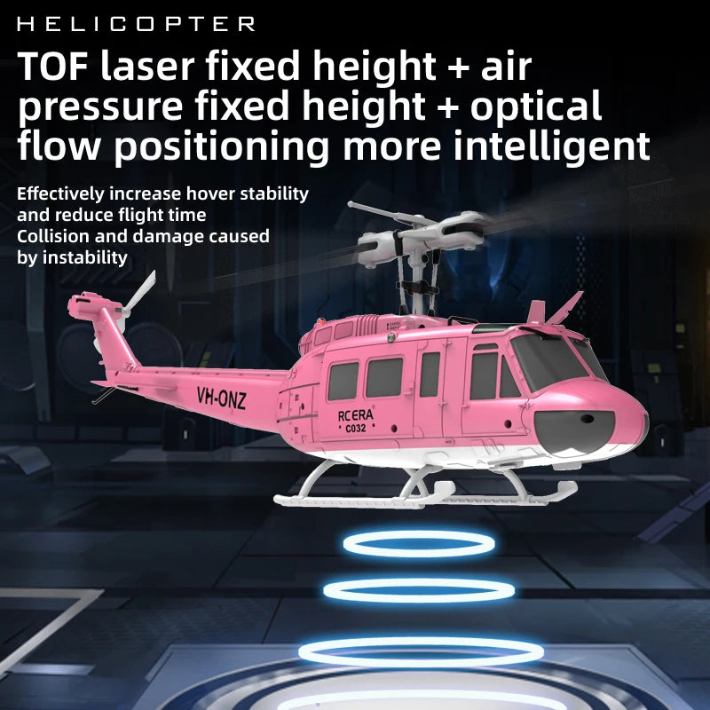 C032 RC Helicopter 2.4G 6-Axis Brushless – Altitude Hold & Optical Flow Remote Control