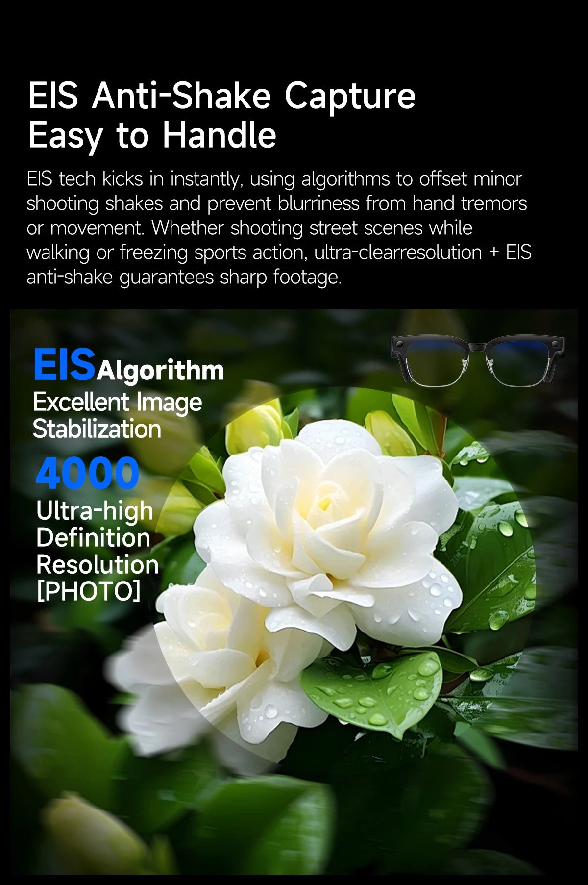 2026 800W Dual-Lens AI Smart Glasses — 4K HD, AI Translation, Bluetooth 5.3 & ChatGPT