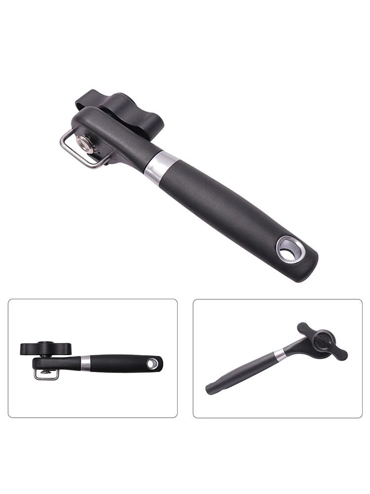 Smooth-Edge Manual Can Opener – Black