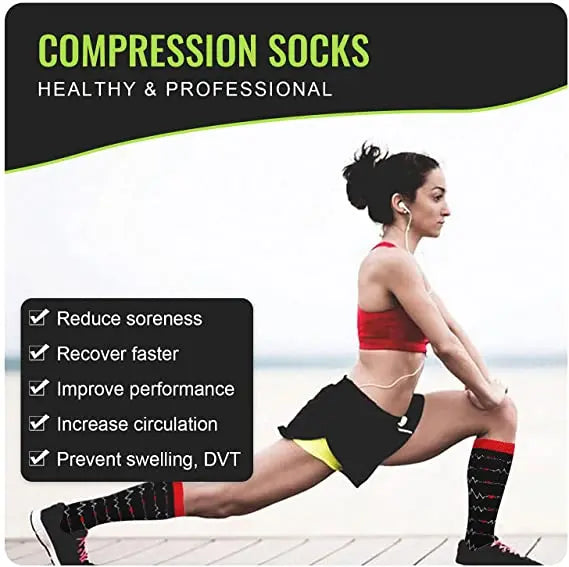 Compression Socks – Medical Grade 20-30mmHg for Varicose Veins, Diabetes & Running (58 Styles)