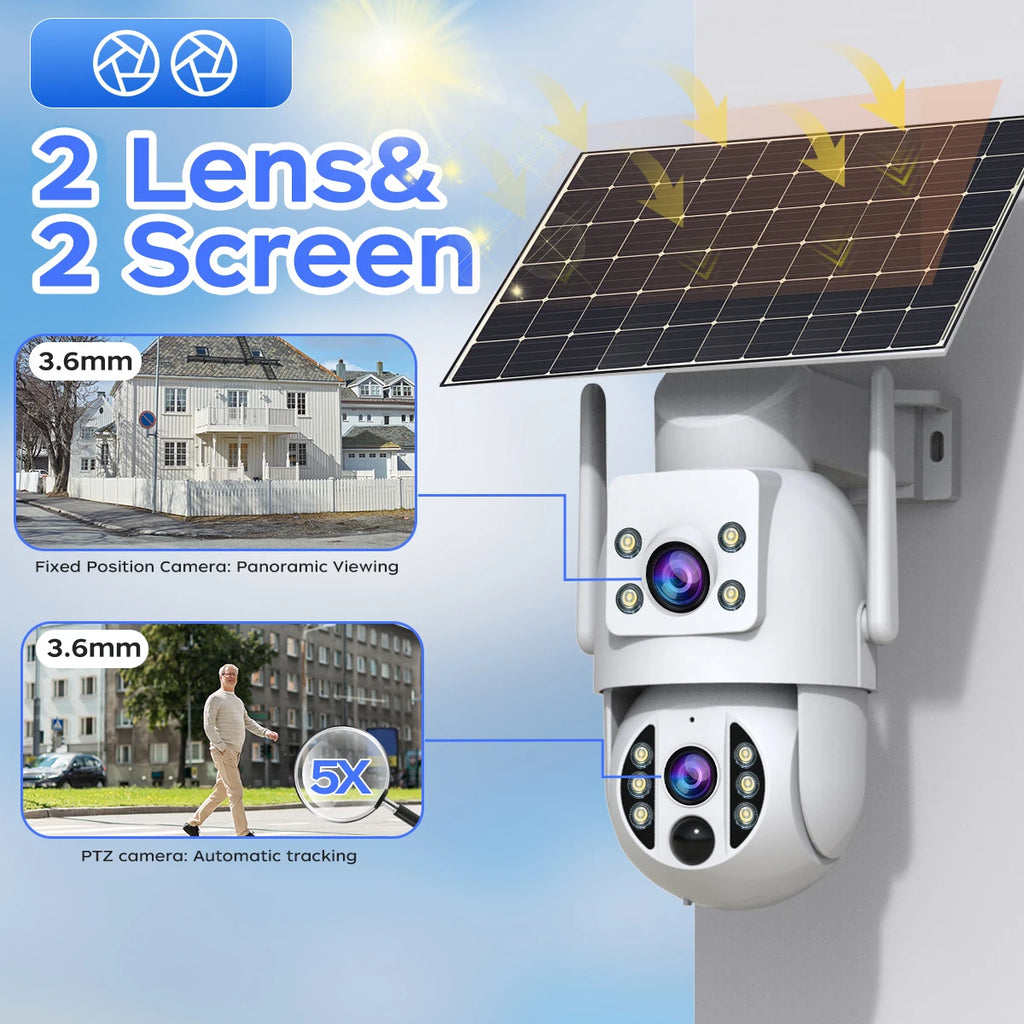 JOOAN Solar Wi-Fi Security Camera with Motion Alerts