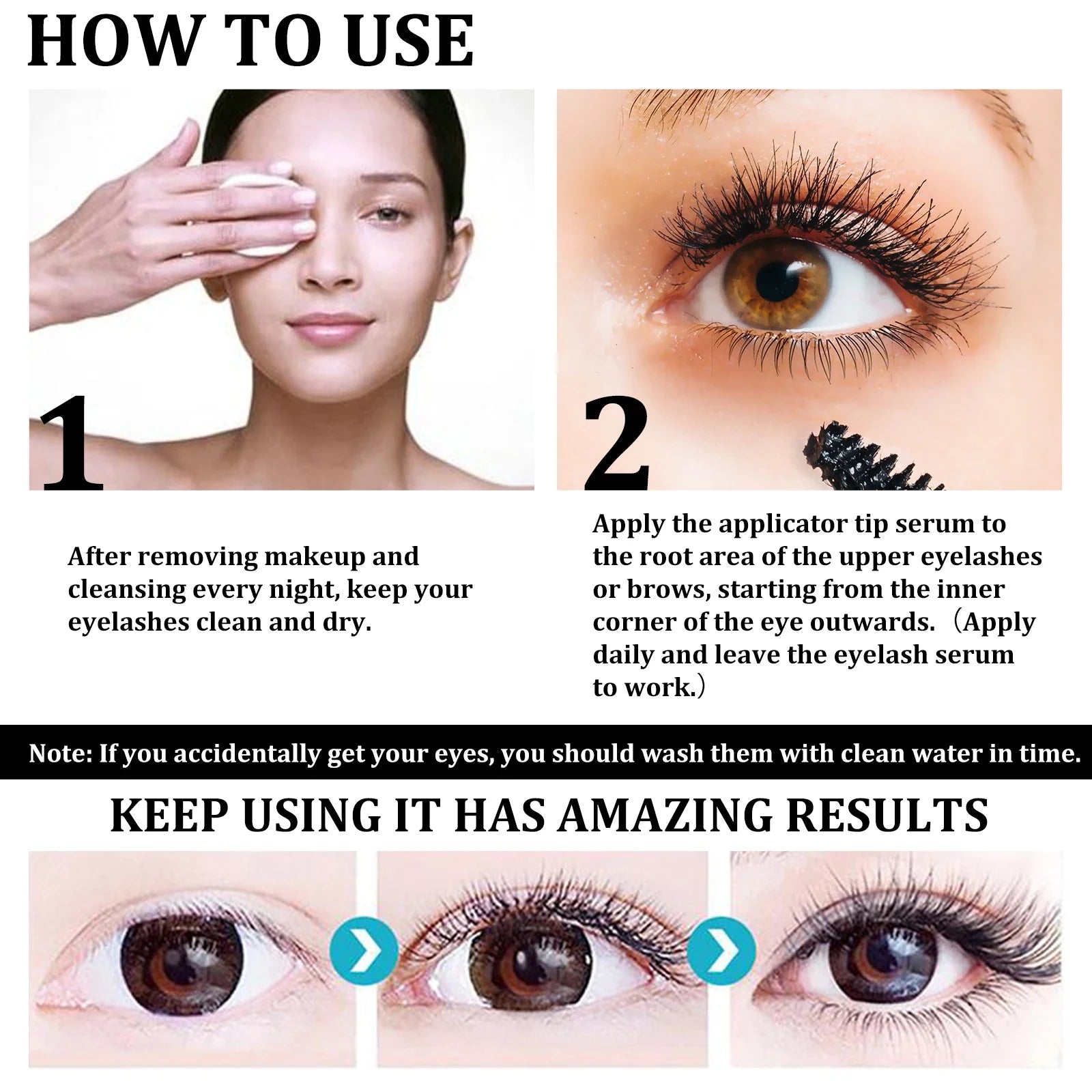 Castor Oil Eyelash & Eyebrow Growth Serum — Thickening & Curling Treatment