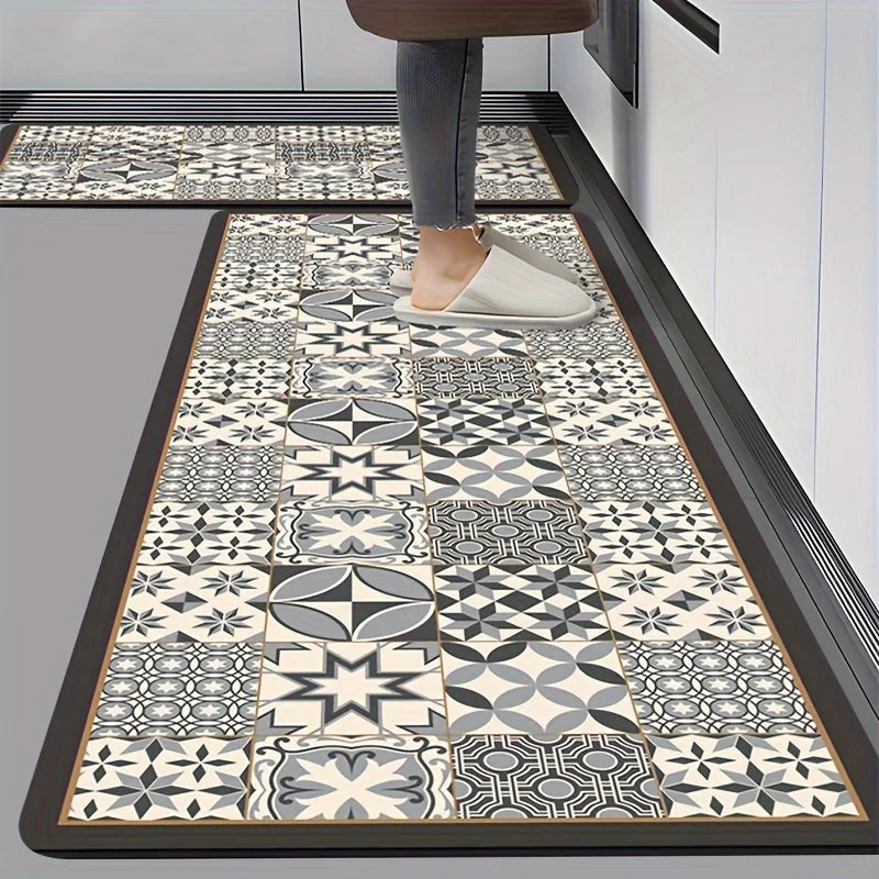 Waterproof Kitchen Rug – Oil-Resistant, Absorbent Non-Slip Mat for Kitchen, Bathroom & Entryway