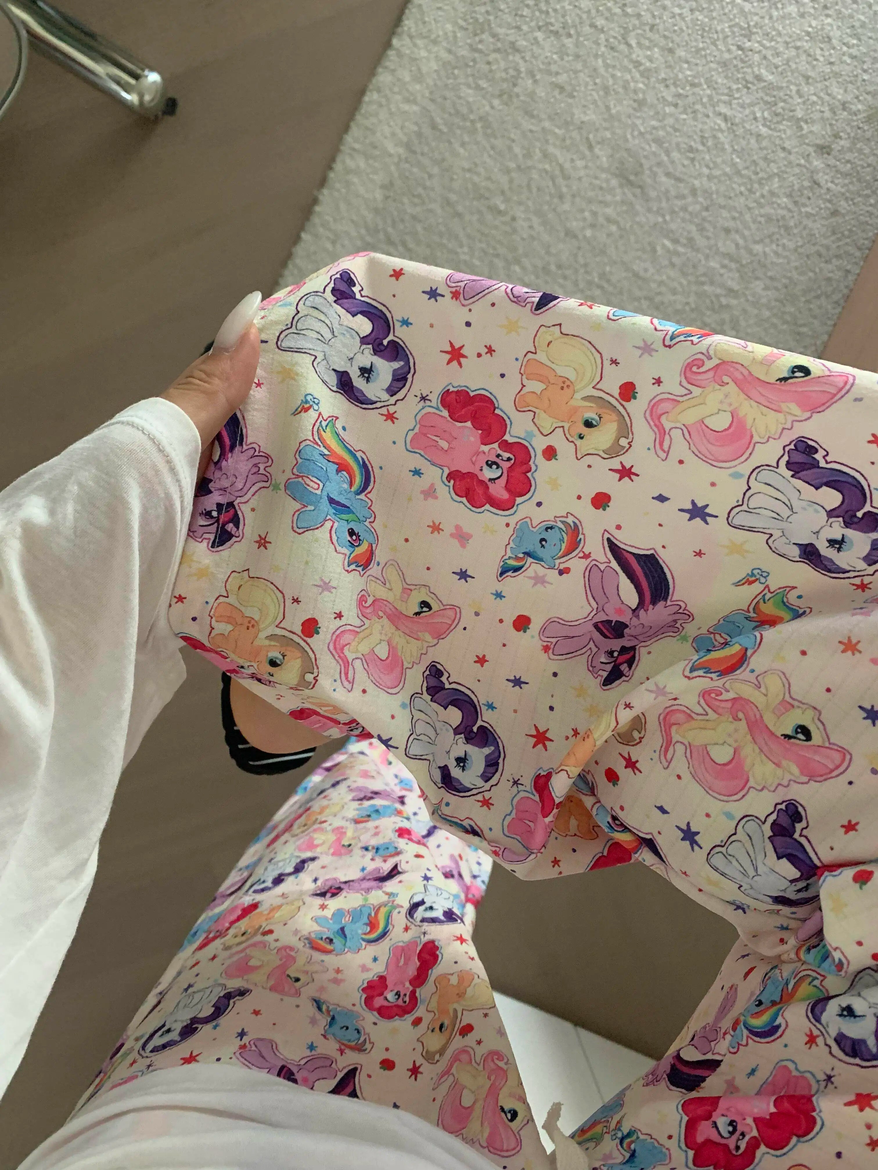 Women's My Little Pony Anime Pajama Pants | Kawaii Cartoon Printed Loose Homewear