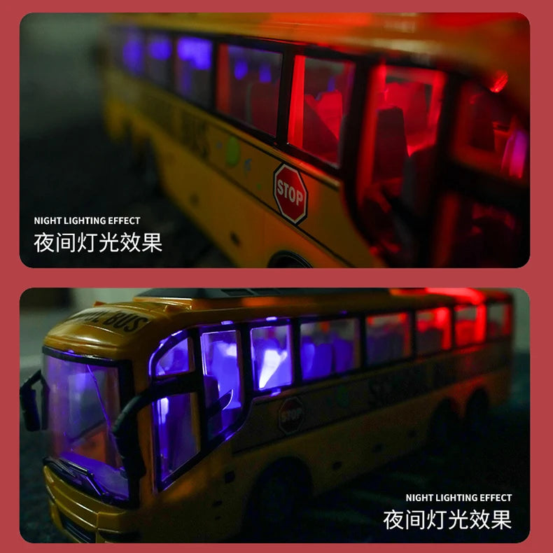 1:30 Scale Electric RC School Bus with Lights – 27MHz Radio Controlled City Tour Bus for Kids