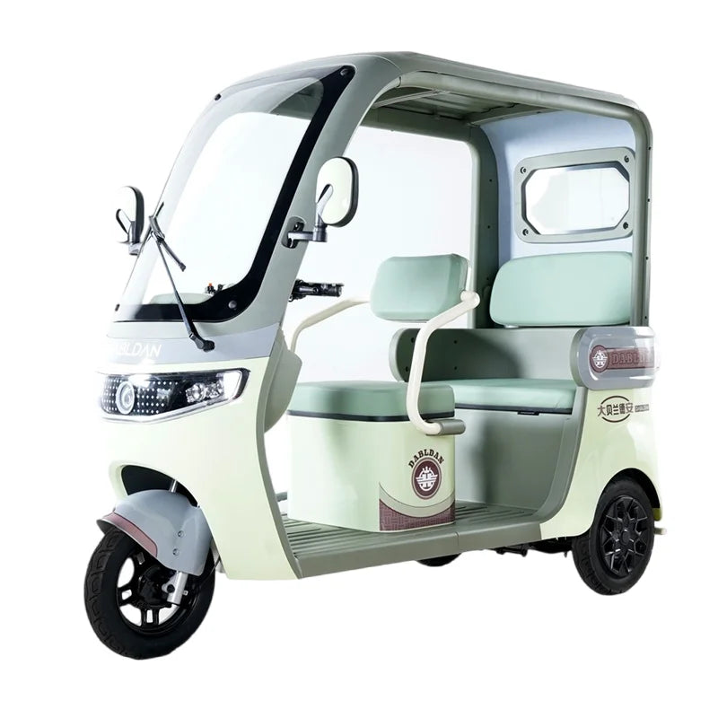 Electric Sightseeing Tricycle — Open Body Mobility & Cargo Vehicle for Adults
