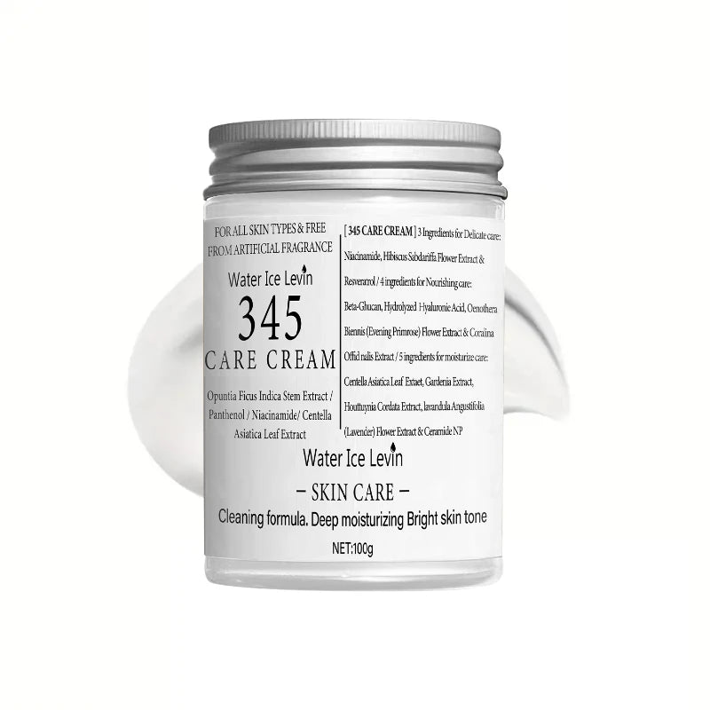 Korean 345 Skin-Softening Face Cream – Gentle Repair Moisturizer for Sensitive Skin