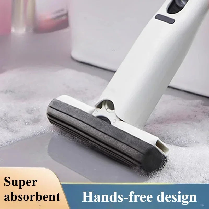 Sweep. Squeegee. Shine. — Silicone Magic Rubber Broom & Floor Squeegee Wiper | Hair & Water Removal, Bathroom & Garage, 1PC & 2PCS, Blue & Gray