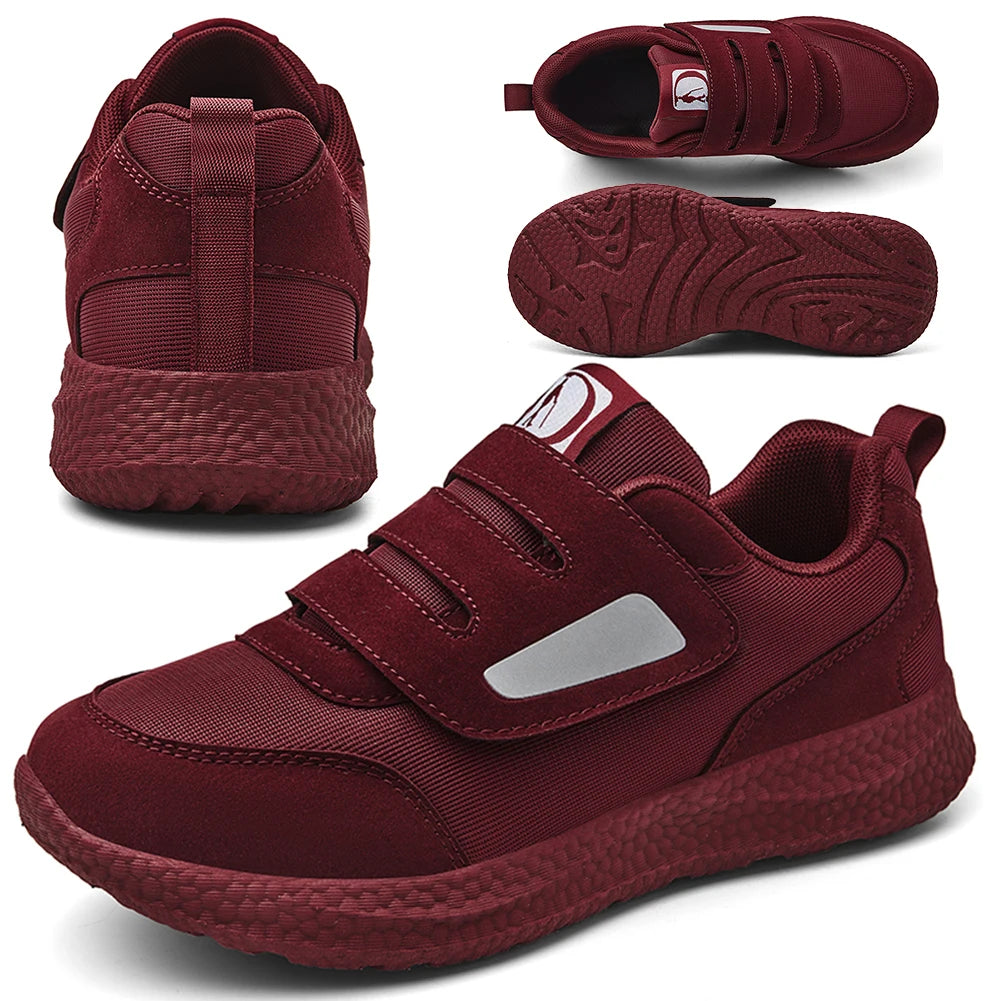 Men's & Women's Orthopedic Diabetic Sneakers – Wide Slip-On Hook & Loop Casual Shoes for Edema, Swollen Feet & Height Increasing Comfort