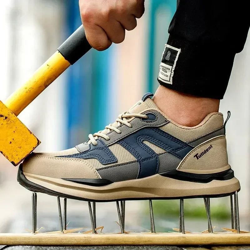 Men's Steel Toe Safety Work Sneakers — Puncture-Proof