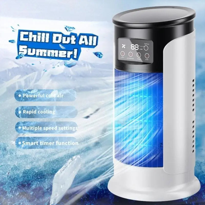 6-Speed Portable Evaporative Air Cooler — Cooling Fan Blower for Personal & Room Use