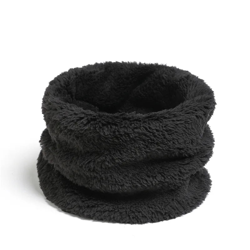 Winter Plush Ring Scarf — Warm Neck Warmer Unisex