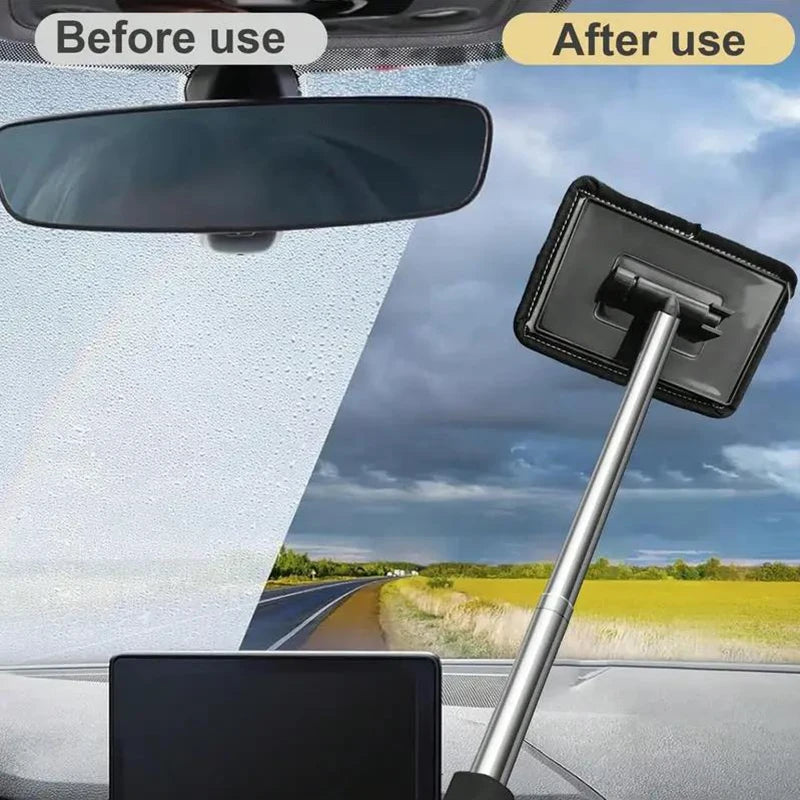 Telescopic Car Windshield Wiper & Squeegee — Multi-Function Glass Scraper, 32–50cm, 5 Colors