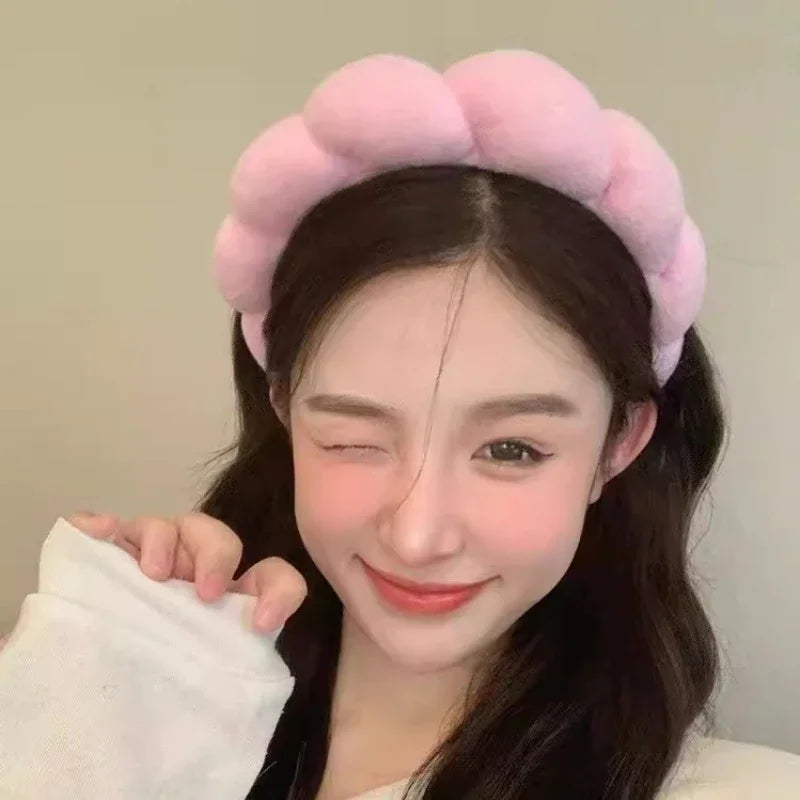 Puffy Spa Headband & Wristbands Set — 3 Pack