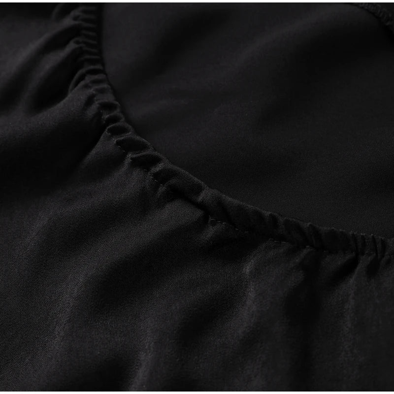 Sexy Satin Halter Backless Party Dress – Off Shoulder Sleeveless Solid Robe Gown 2026
