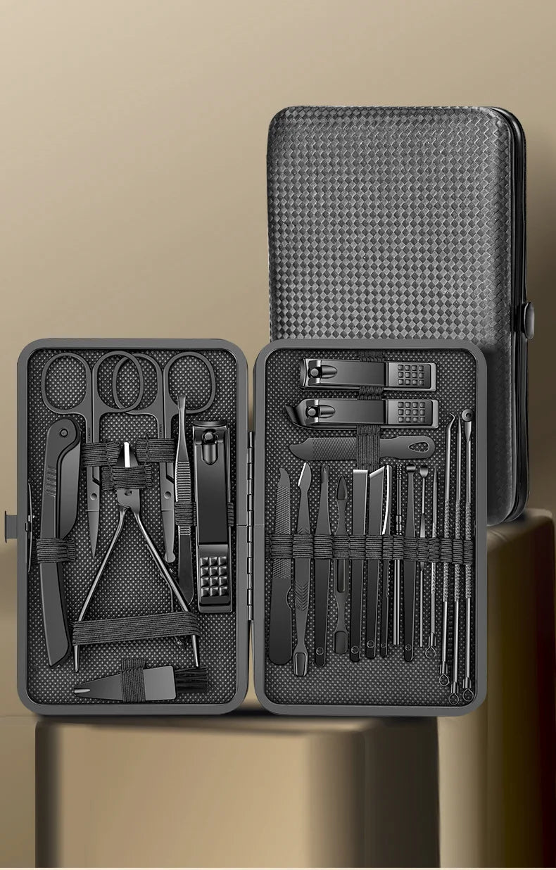 Stainless Steel Nail Clipper & Pedicure Set — Multi-Pack