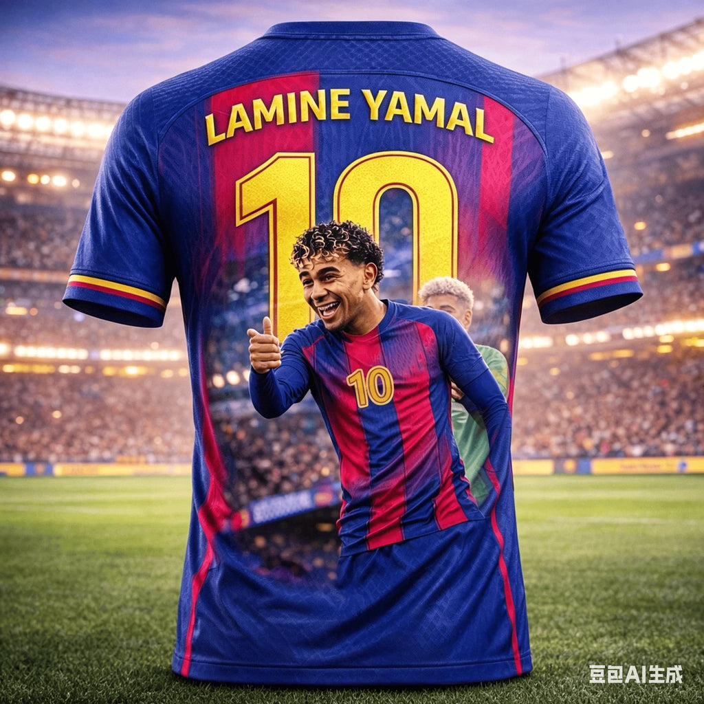 Lamine Yamal #10 Barcelona Soccer Fan T-Shirt — Short Sleeve Streetwear Tee