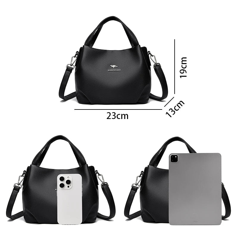LUYIAIXI Luxury Letter Accent Crossbody Shoulder Tote – High Quality Designer Handbag for Women