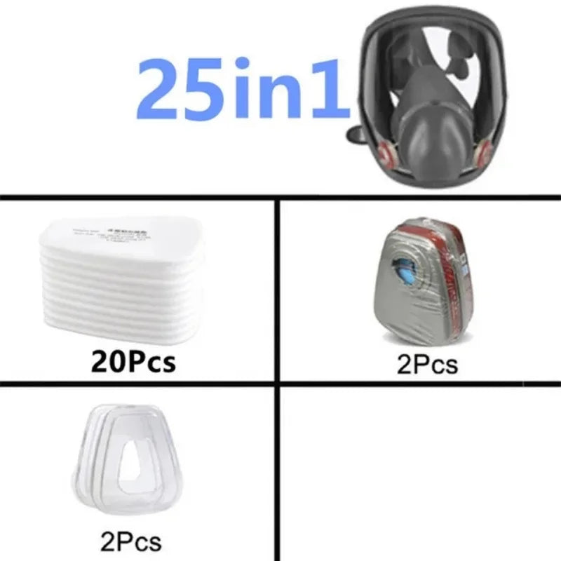 Anti-Fog Full Face Industrial Painting Respirator