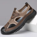 Men's Breathable Mesh Slip-On Sandals – Lightweight Non-Slip Beach & Casual Shoes