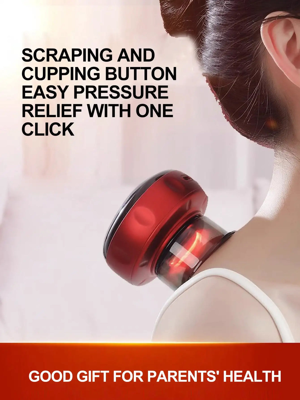 Electric Vacuum Cupping & Scraping Massage Device – Heated Suction Cup Body Treatment