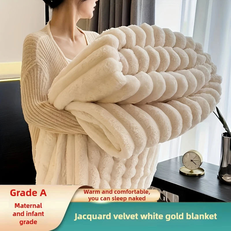 Faux Rabbit Fur Blanket – Plush Throw & Bedding Set Options