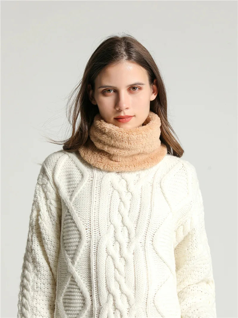 Winter Plush Ring Scarf — Warm Neck Warmer Unisex