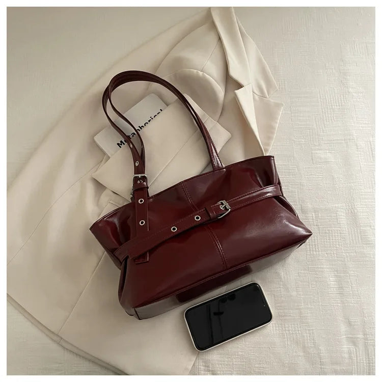 Large Capacity Women's Retro Tote Shoulder Bag