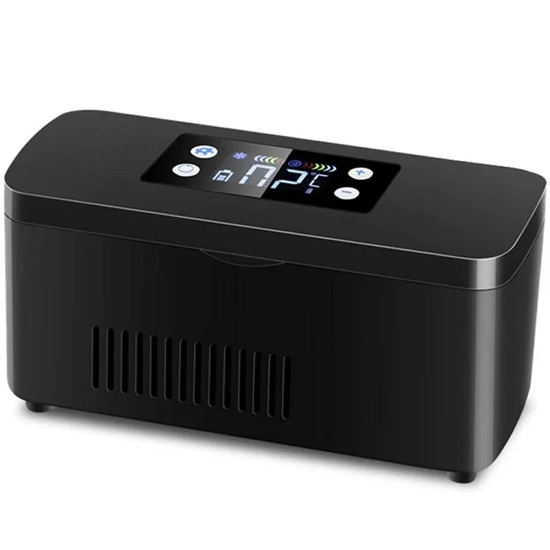 Portable Insulin & Hormone Medication Cooler – Mini Medicine Fridge for Home, Travel & Car