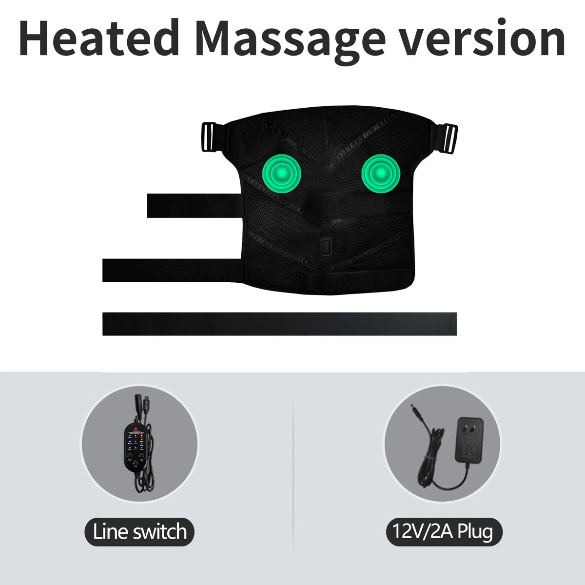 Electric Heated Shoulder Massage Pad – Vibration Wrap with 3 Modes for Fatigue & Joint Relief