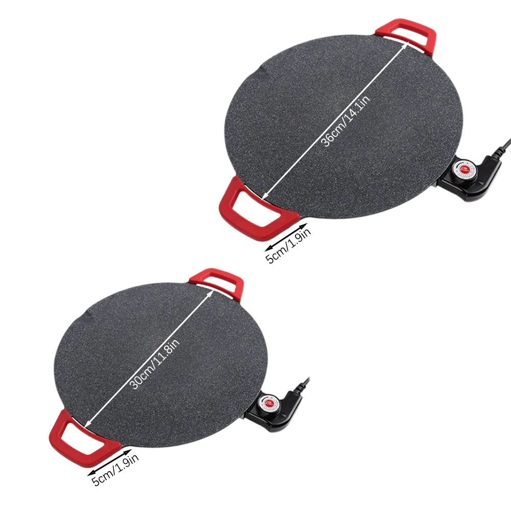 Electric Indoor Non-Stick BBQ Griddle Pan – Portable Countertop Grill for Family Gatherings