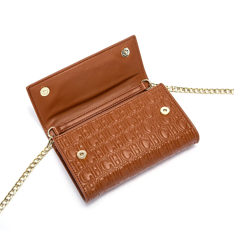 Women's Magnetic Flip Chain Shoulder Bag – Small Square Crossbody Wallet Bag