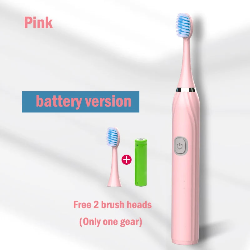 Toothink Sonic Electric Toothbrush – 5 Modes, IPX7 Waterproof, USB Rechargeable, 5+ Brush Heads