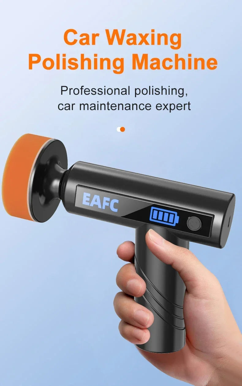 EAFC Cordless Car Polisher with 3-Inch Pads
