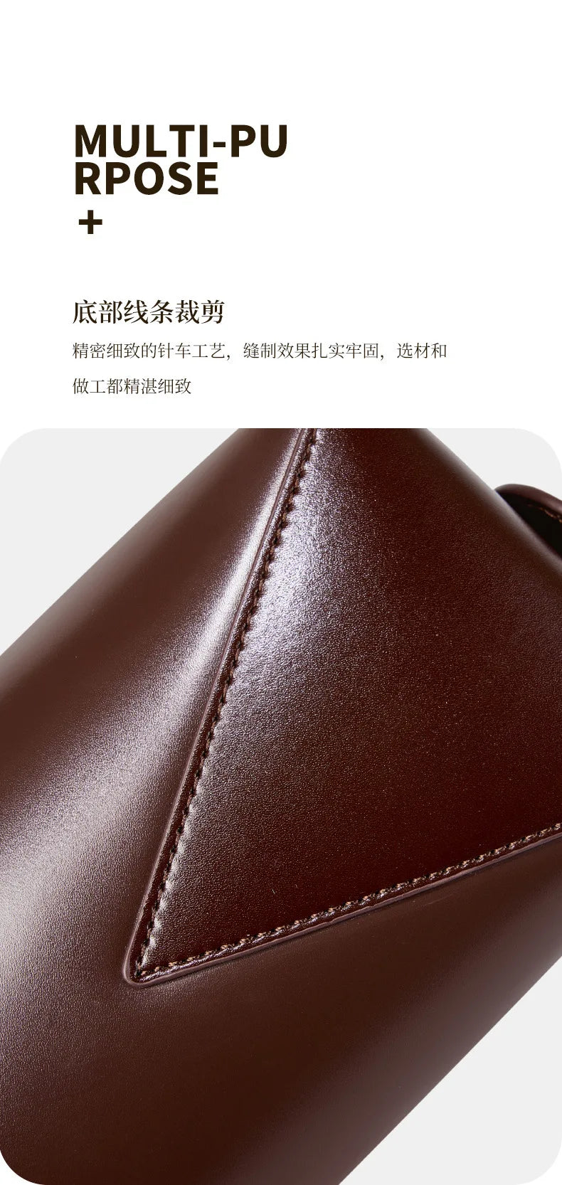Vintage Genuine Leather Baguette Shoulder Bag – Korean Luxury Underarm Handbag for Women