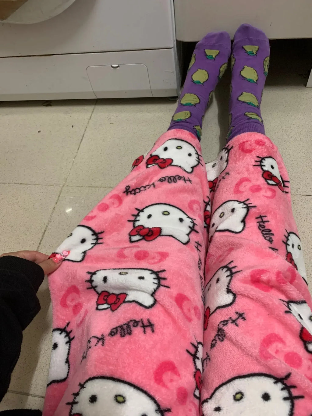 Y2K Hello Kitty Anime Couples Pajamas | Cartoon Casual Homewear Trousers Set