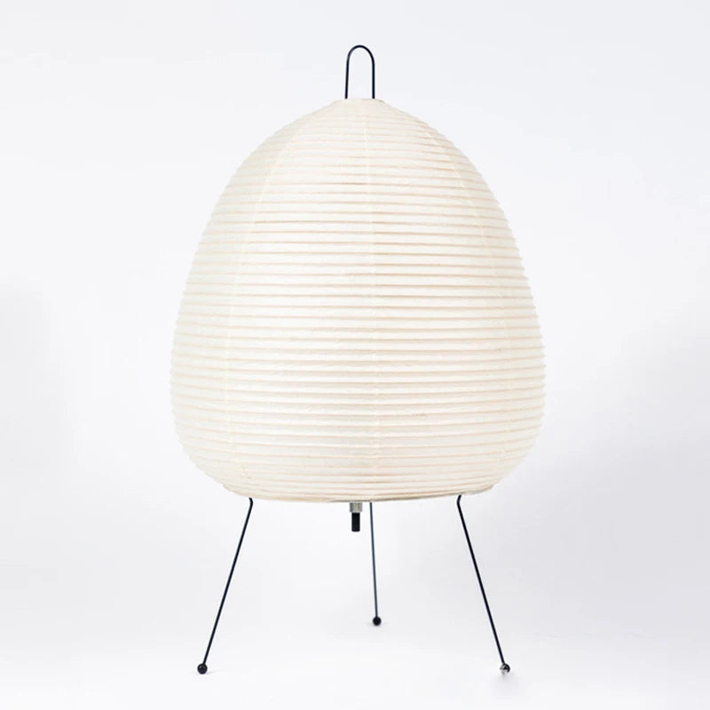 Rice Paper Table Lamp – Japanese-Style Tripod Light