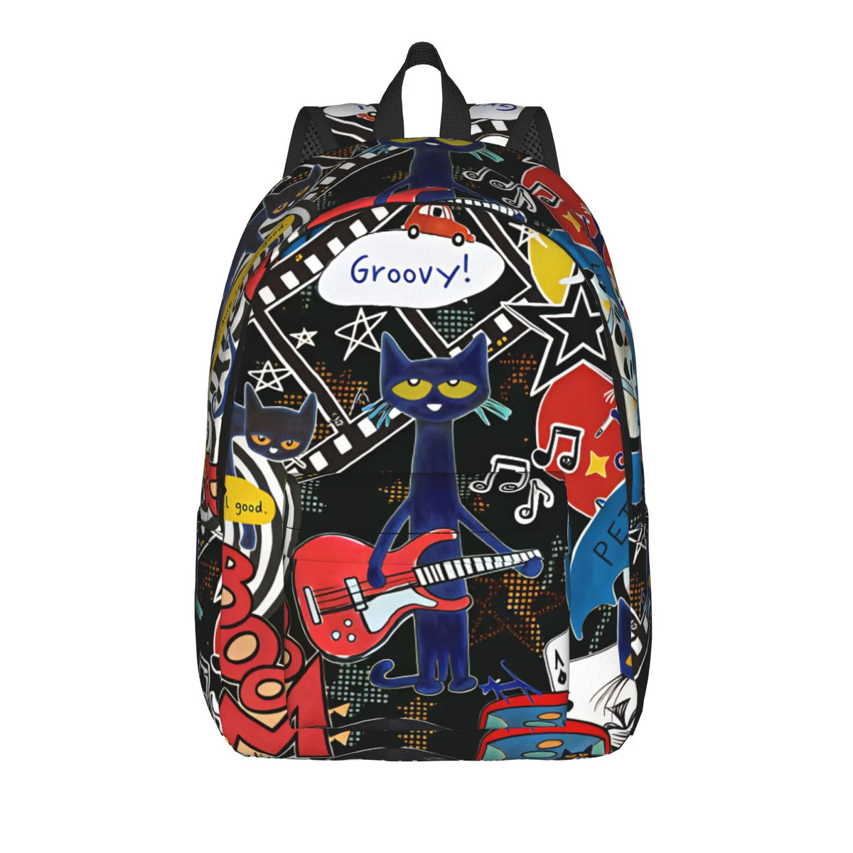 Pete the Cat Backpack – Polyester School Daypack